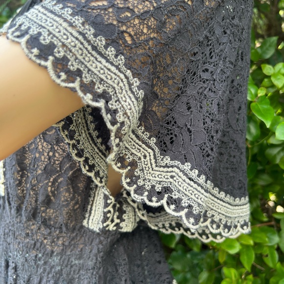 HAZE HAZEL BLACK EMBROIDERED BLOUSE - Picture 6 of 12